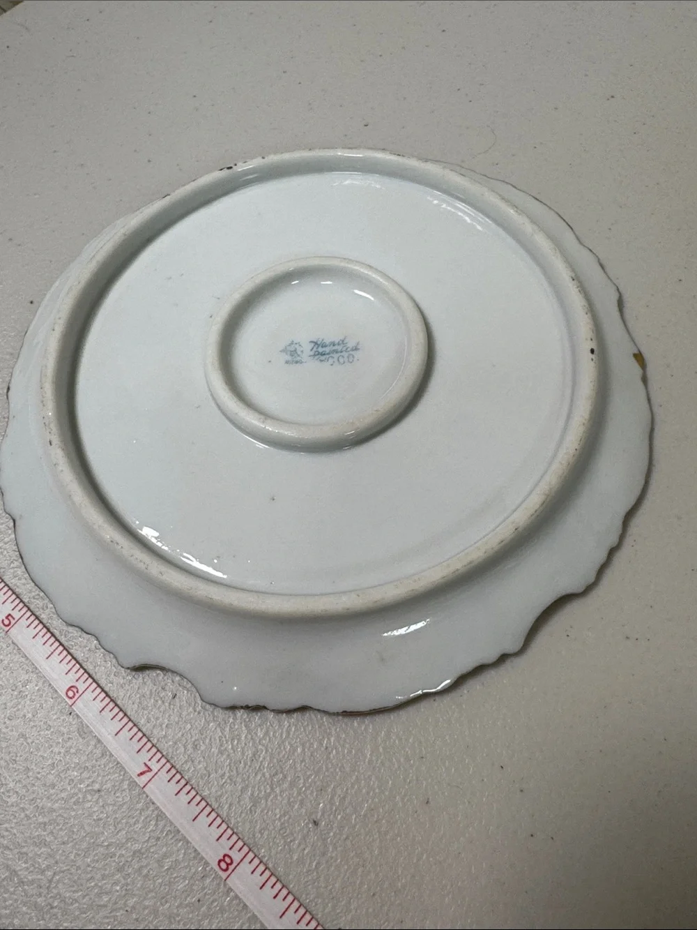 Antique Nippon hand painted Blackberry Porcelain Teapot Stand